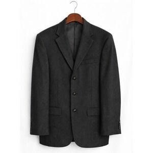 Austin Reed London 40R Charcoal Wool Silk Cashmere Blazer